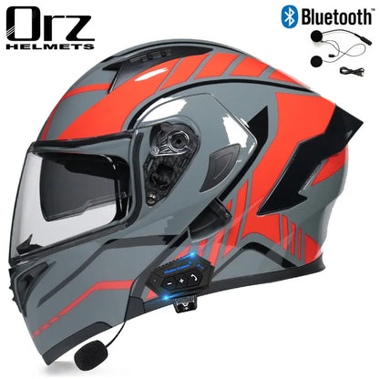 Bluetooth Motorcycle Helmet - Modular Dual Lens