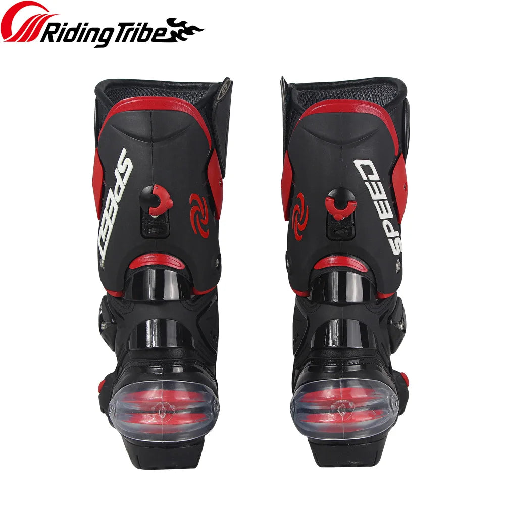 Motorcycle Long Boots Motocross Off-Road Rally Professional Racing Boots Motorbike Rider Biker Shoes Protection Equipment B1001