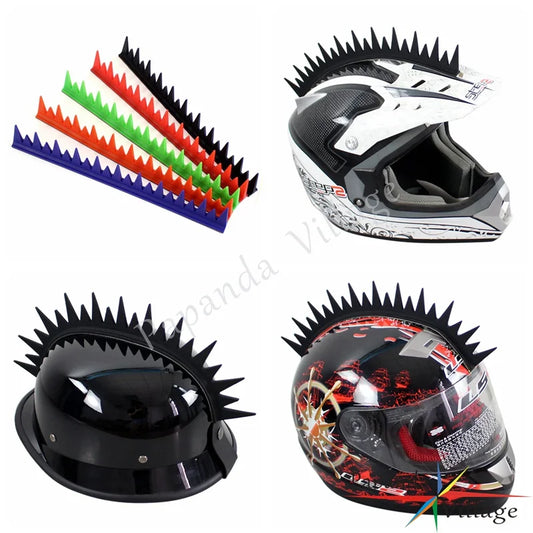 Universal Motorcycle Helmet Mohawks Spikes