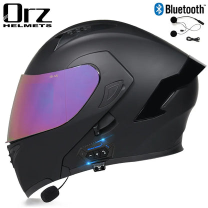 Bluetooth Motorcycle Helmet - Modular Dual Lens