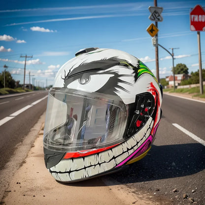 Top Exclusive Full Face Helmets Motorcycle Helmet Dot Approved Moto Bike High Strength ABS Removable Inner Lining Motorbike