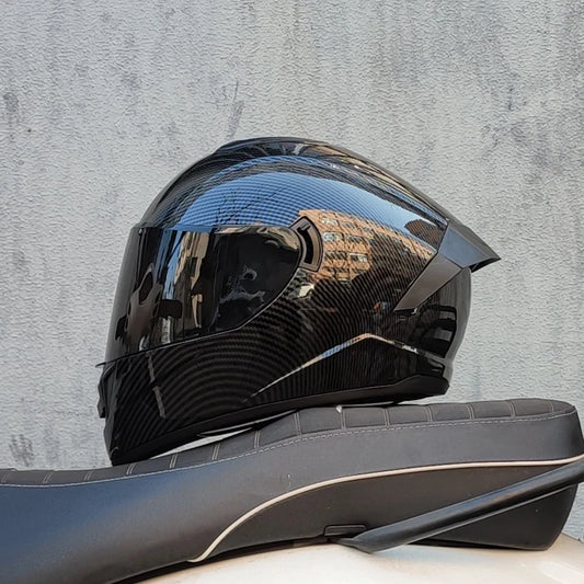 Full Face Racing Helmet Double Visor