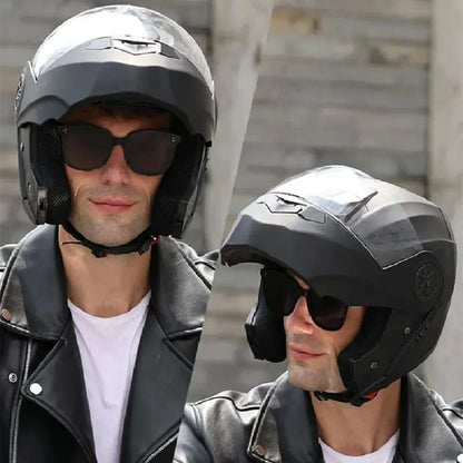 Dual Lens Flip Up Helmet