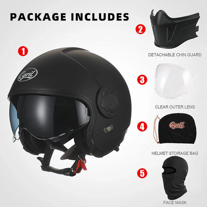 Modular Motorcycle Helmet-DOT ECE APPROVED CYRIL OP12A