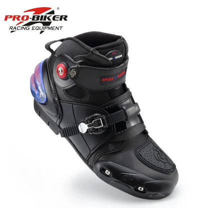 Riding Tribe motorcycle boots waterproof racing men motorbike moto motocross boots microfiber leather motorcycle protector shoes