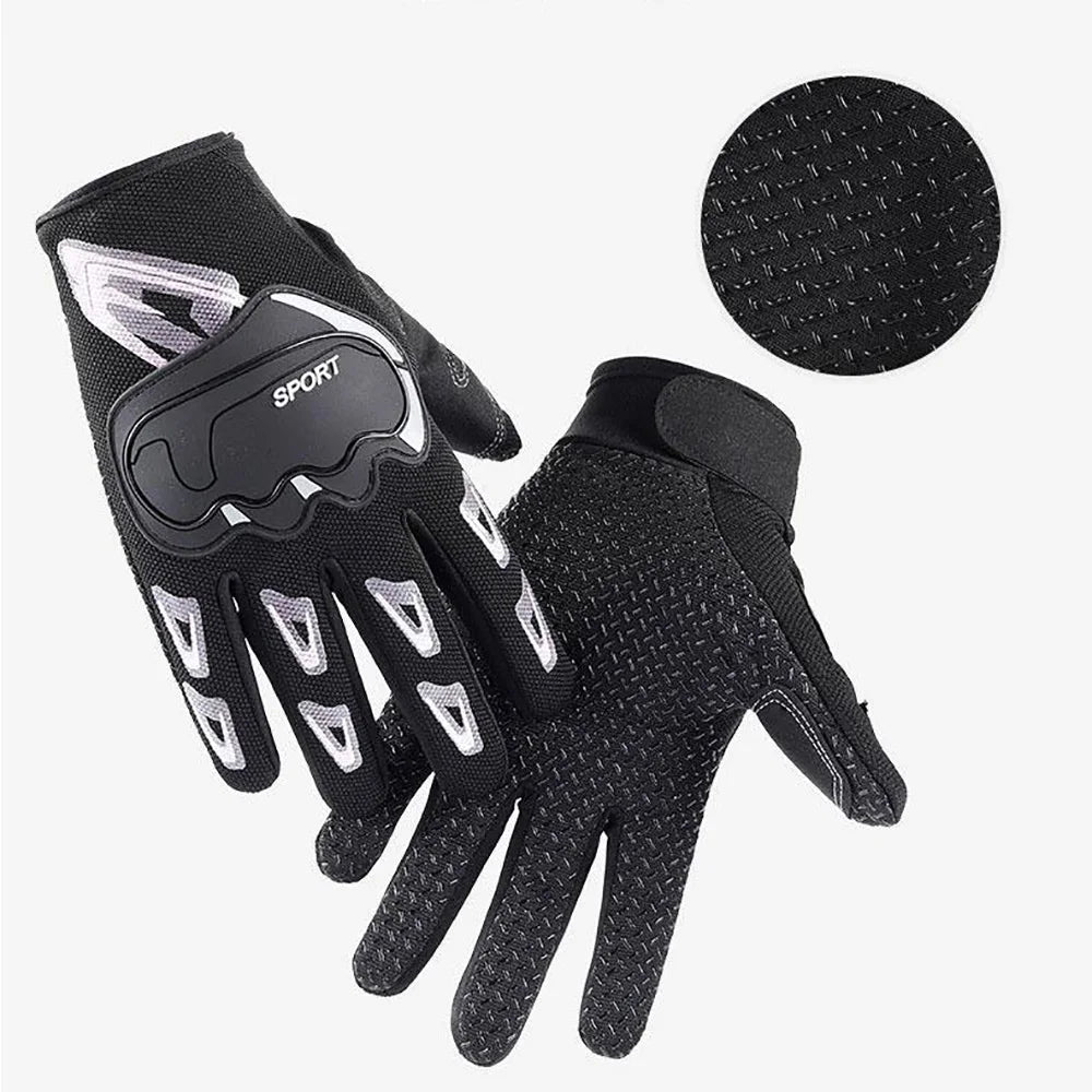 Motorcycle Full Finger Gloves For Men Women Shockproof Non-Slip Tactical Gloves For Outdoor Fitness Cycling Biker Moto Equipment