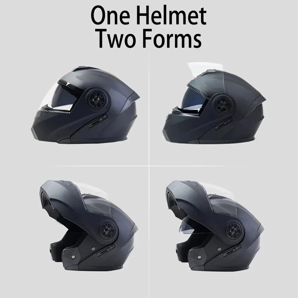 Dual Lens Flip Up Helmet