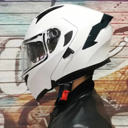 High Quality Flip Up Helmet Abs Full Dot Approved - 2 Free Gifts!