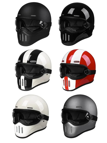 Motorcycle Retro Helmet Tokyo Style