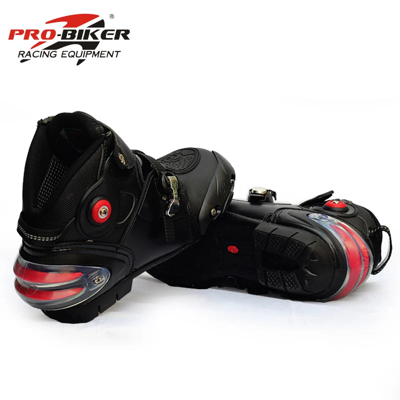 Riding Tribe motorcycle boots waterproof racing men motorbike moto motocross boots microfiber leather motorcycle protector shoes