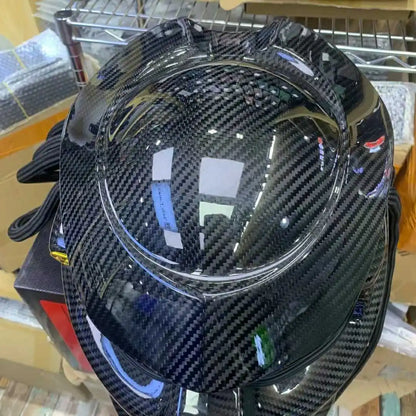 NEW Full Carbon Fiber Motorcycle Predator Helmet Full Face DOT Certification High Quality Casco Depredador Clear Lens