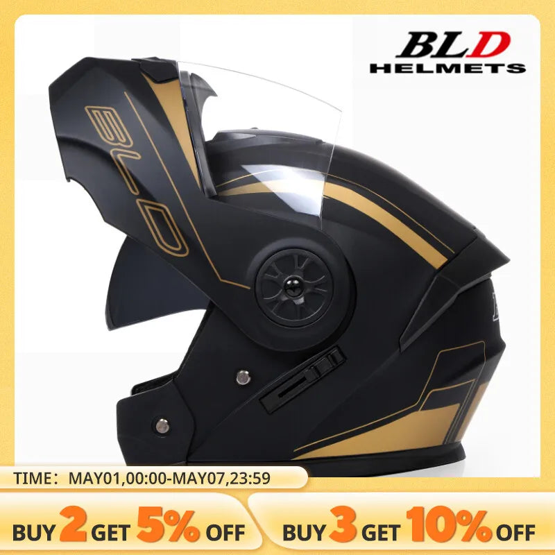 Dual Lens Flip Up Helmet