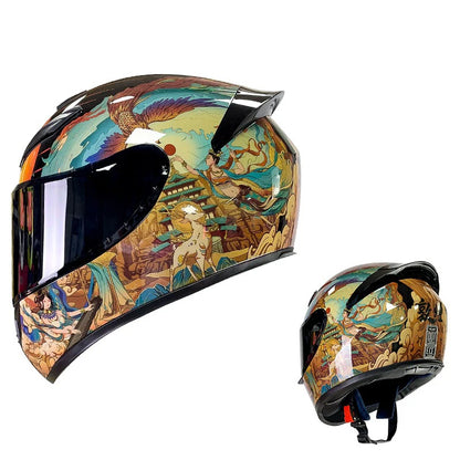 DOT Unisex Motorcycle Helmet Safety Modular Flip Up